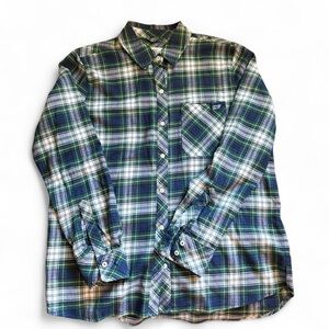 Vineyard Vines Blue and Green Checkered Shirt